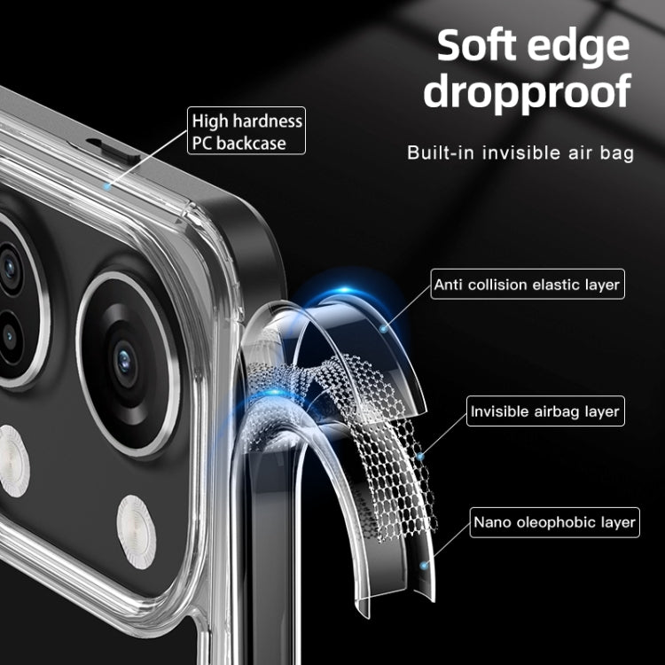 For OnePlus Ace 2V Armor Clear TPU Hard PC Phone Case