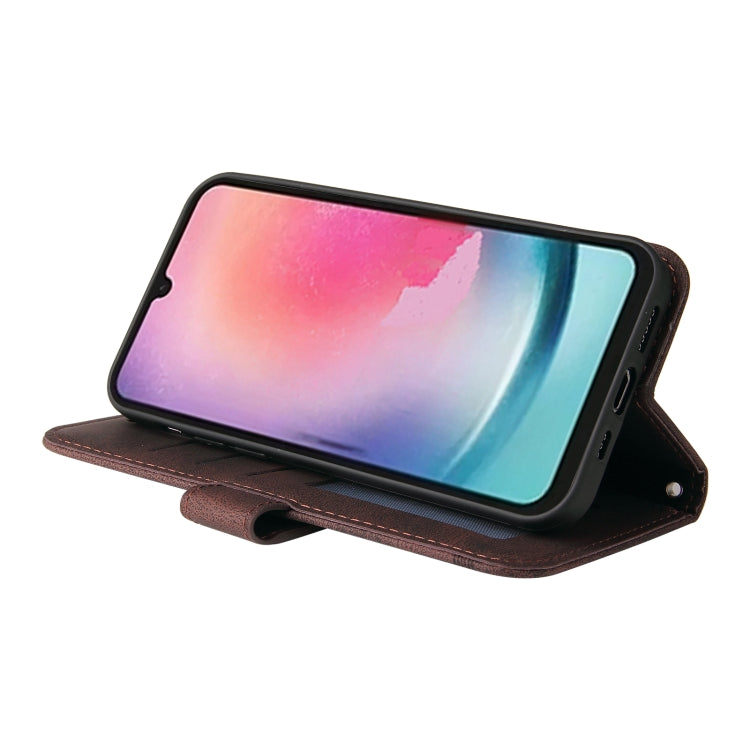For Samsung Galaxy A24 4G Skin Feel Life Tree Metal Button Leather Phone Case