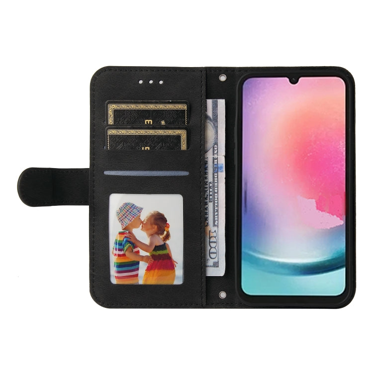 For Samsung Galaxy A24 4G Skin Feel Life Tree Metal Button Leather Phone Case
