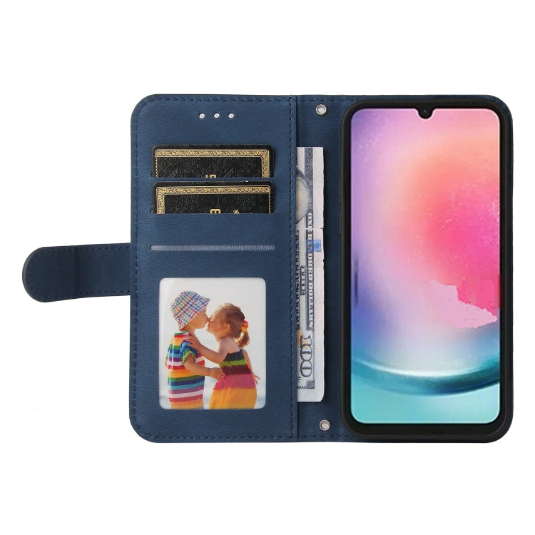 For Samsung Galaxy A24 4G Skin Feel Life Tree Metal Button Leather Phone Case