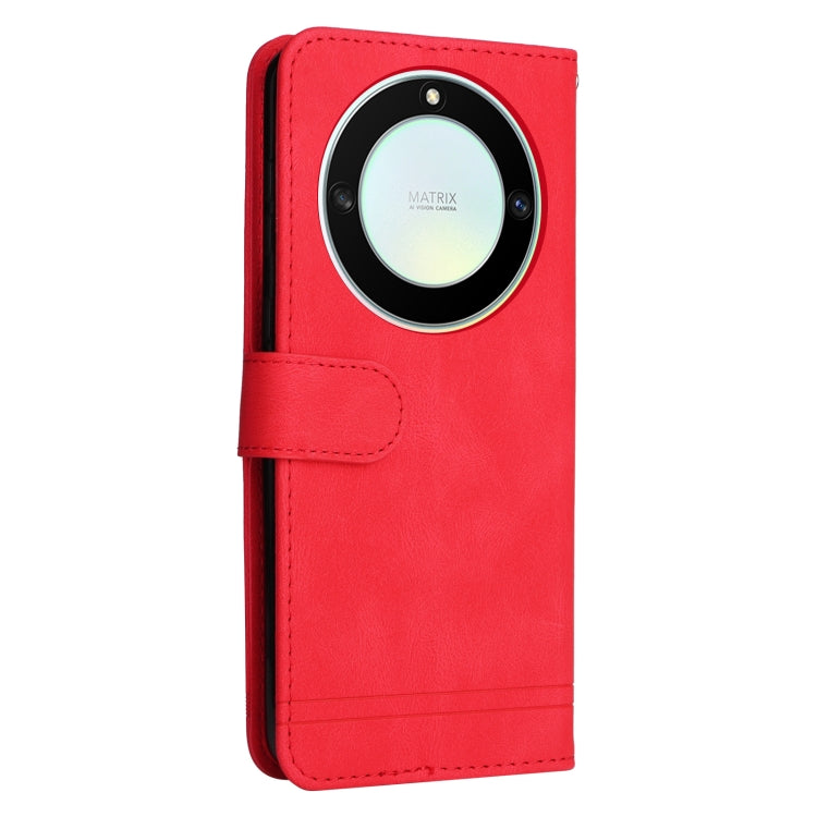 For Honor X9a/X40 5G/Magic5 Lite Skin Feel Life Tree Metal Button Leather Phone Case