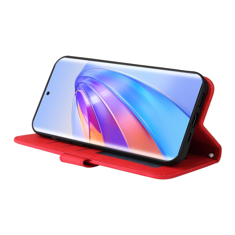 For Honor X9a/X40 5G/Magic5 Lite Skin Feel Life Tree Metal Button Leather Phone Case