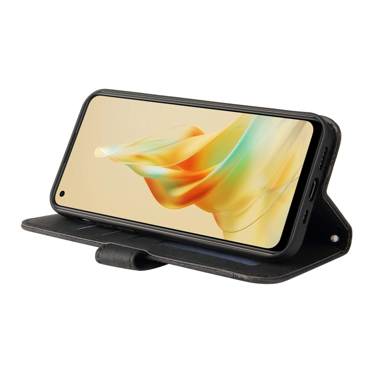 For OPPO Reno8 T 4G Skin Feel Life Tree Metal Button Leather Phone Case