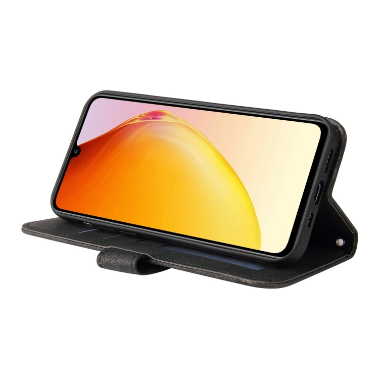 For vivo V25 5G/V25e 4G Skin Feel Life Tree Metal Button Leather Phone Case