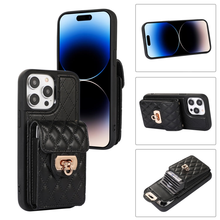 For iPhone 14 Pro Max Card Slot Leather Phone Case