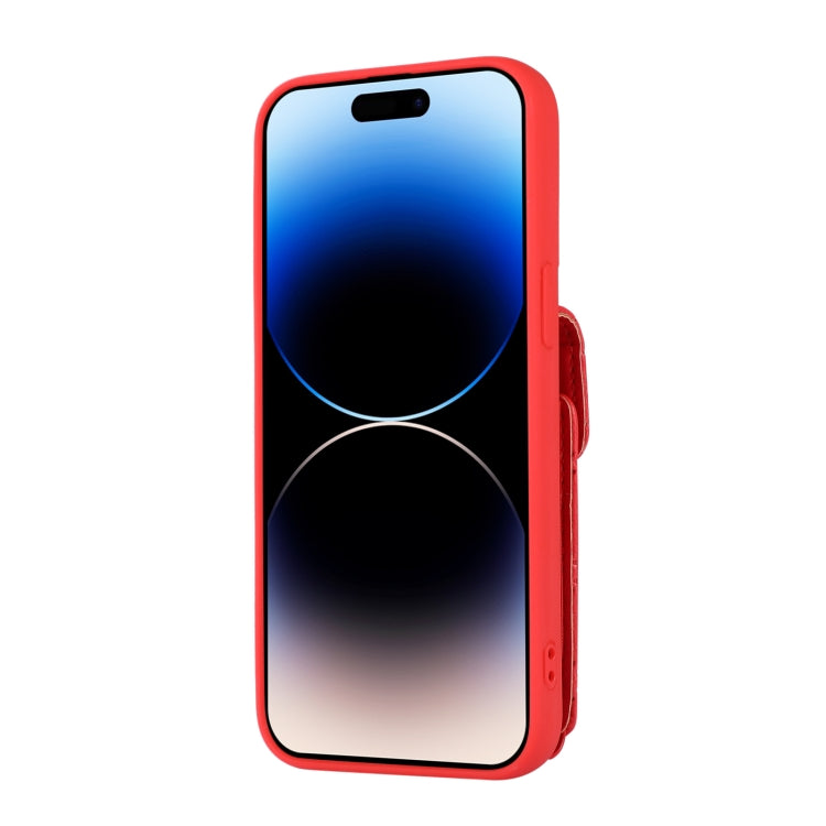 For iPhone 14 Pro Card Slot Leather Phone Case