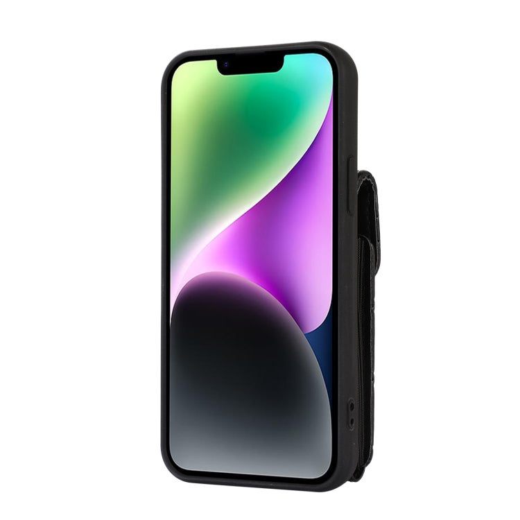 For iPhone 14 Card Slot Leather Phone Case