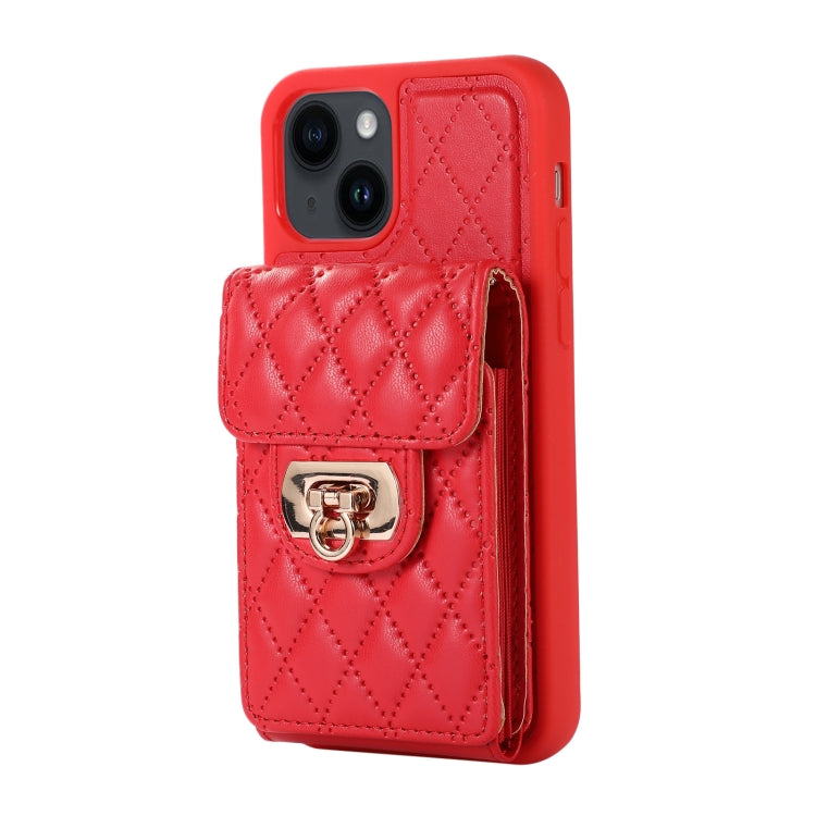 For iPhone 14 Card Slot Leather Phone Case