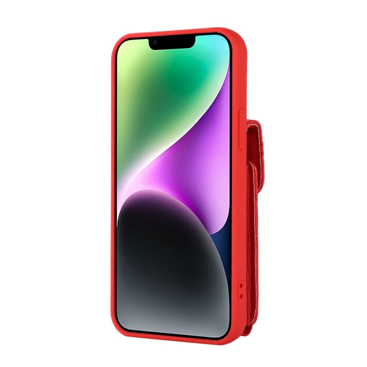 For iPhone 14 Card Slot Leather Phone Case