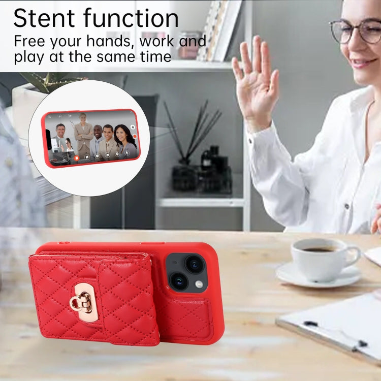 For iPhone 14 Card Slot Leather Phone Case