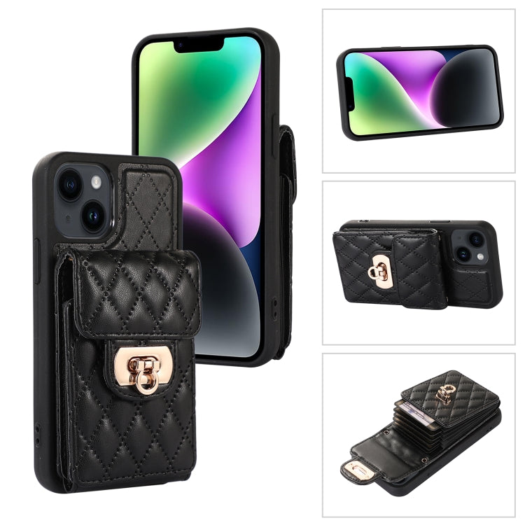 For iPhone 14 Plus Card Slot Leather Phone Case