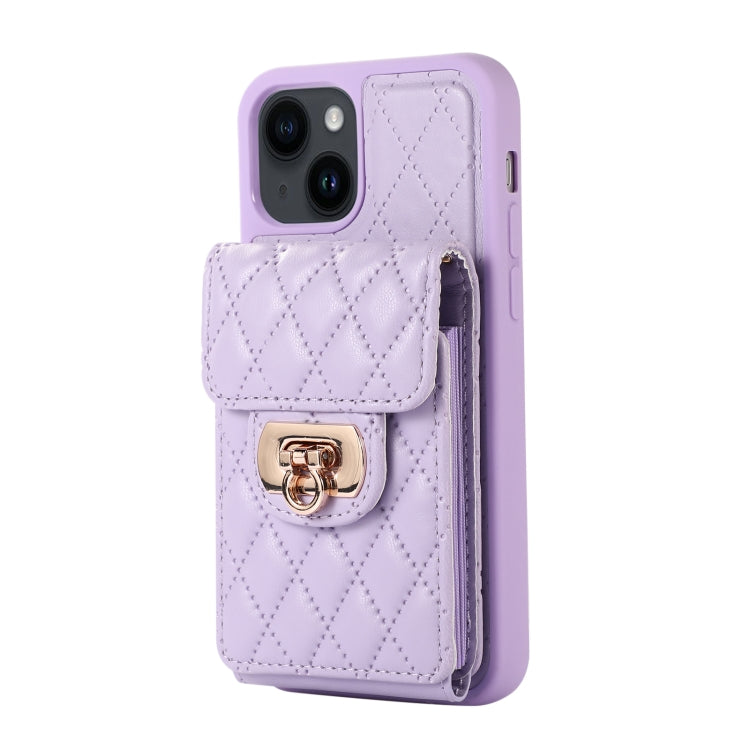 For iPhone 14 Plus Card Slot Leather Phone Case
