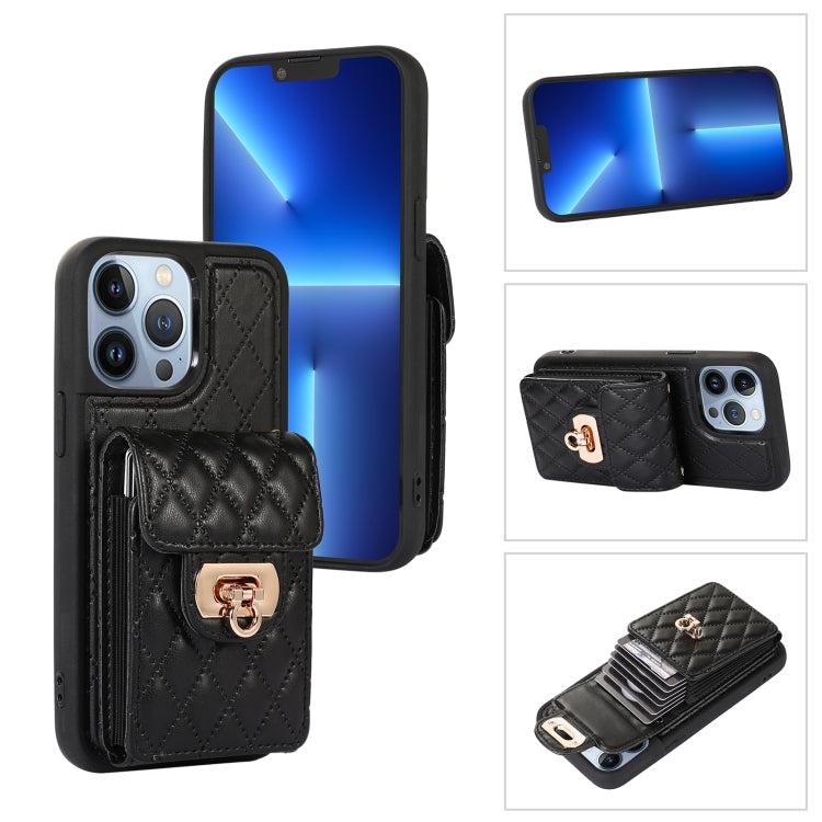 For iPhone 13 Pro Max Card Slot Leather Phone Case