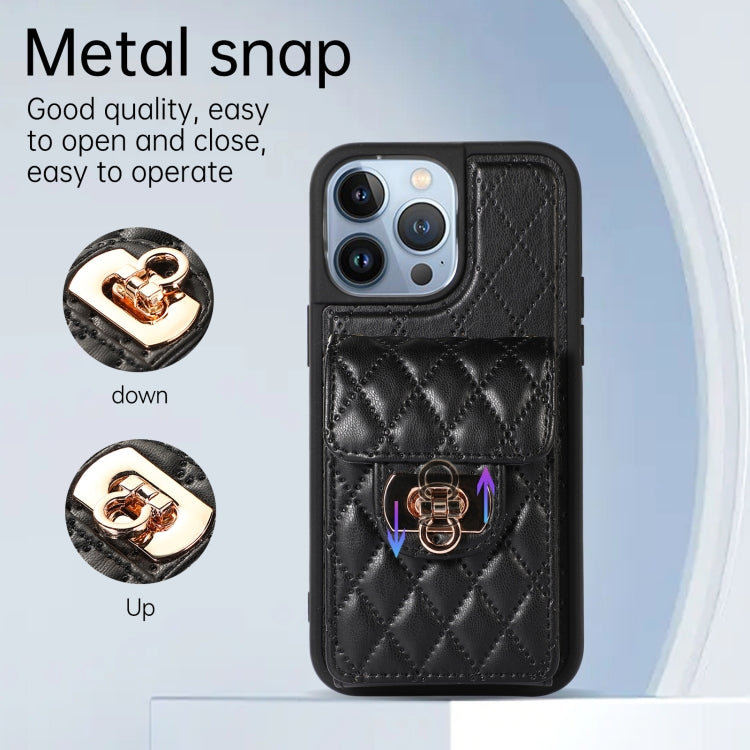 For iPhone 13 Pro Max Card Slot Leather Phone Case