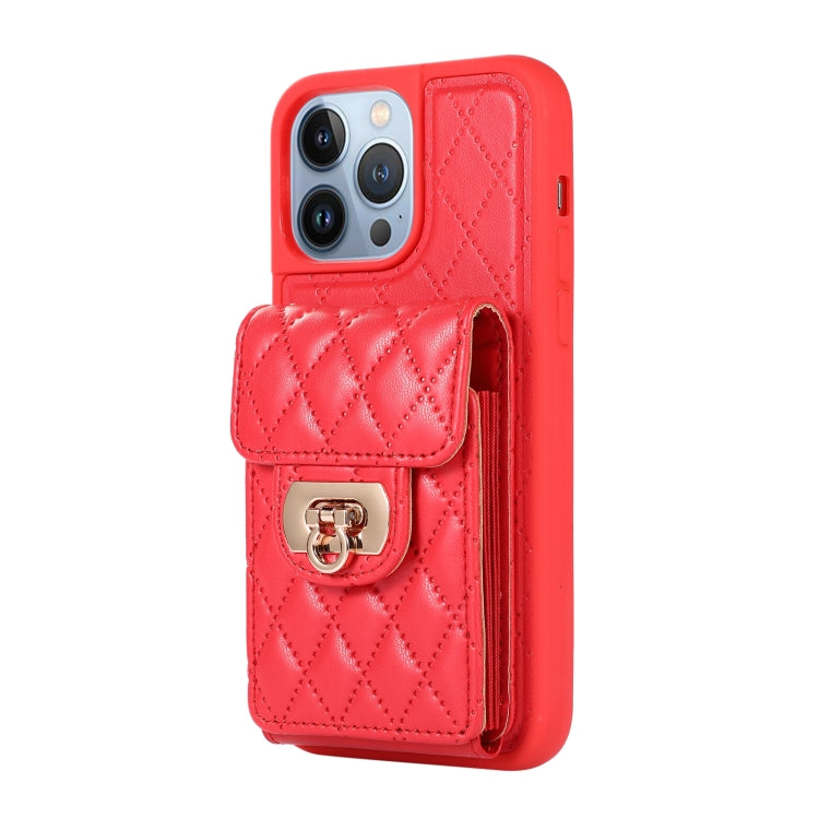 For iPhone 13 Pro Max Card Slot Leather Phone Case