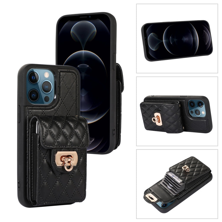For iPhone 12 Pro Max Card Slot Leather Phone Case