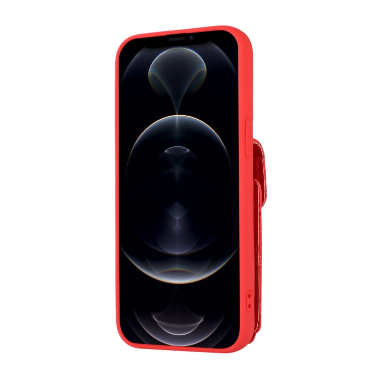 For iPhone 12 Pro Max Card Slot Leather Phone Case