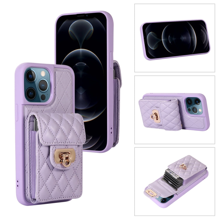 For iPhone 12 Pro Max Card Slot Leather Phone Case