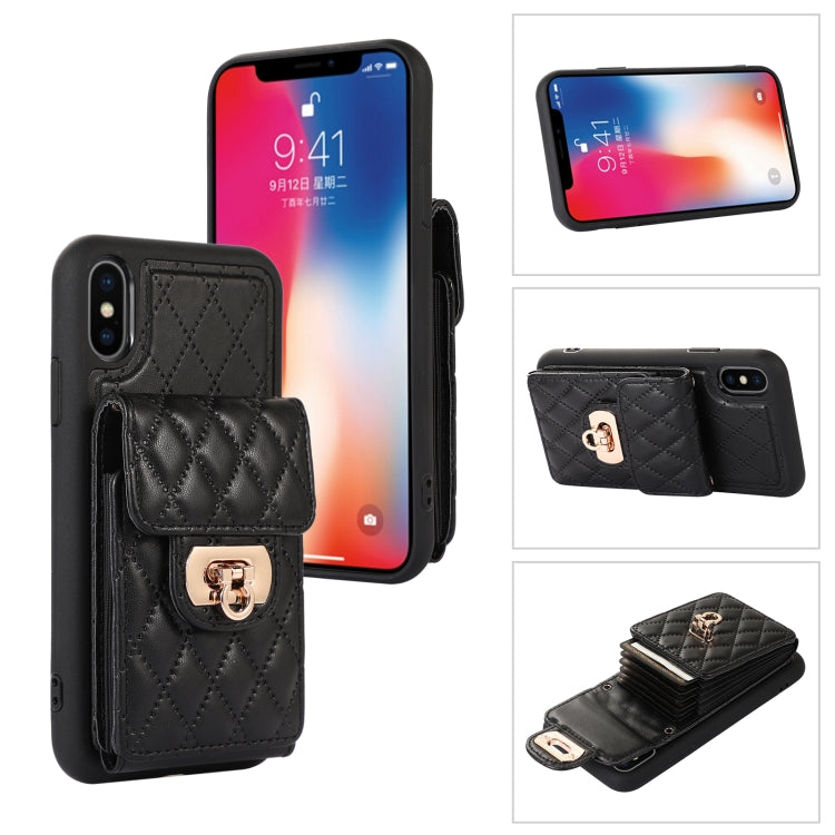 For iPhone XS / X Card Slot Leather Phone Case