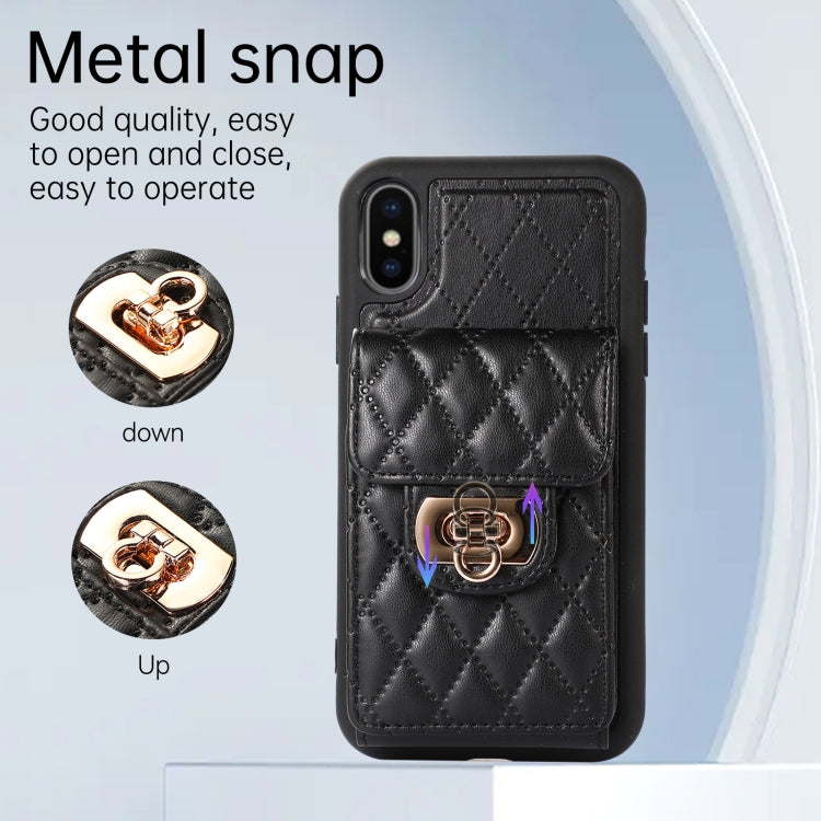 For iPhone XS / X Card Slot Leather Phone Case