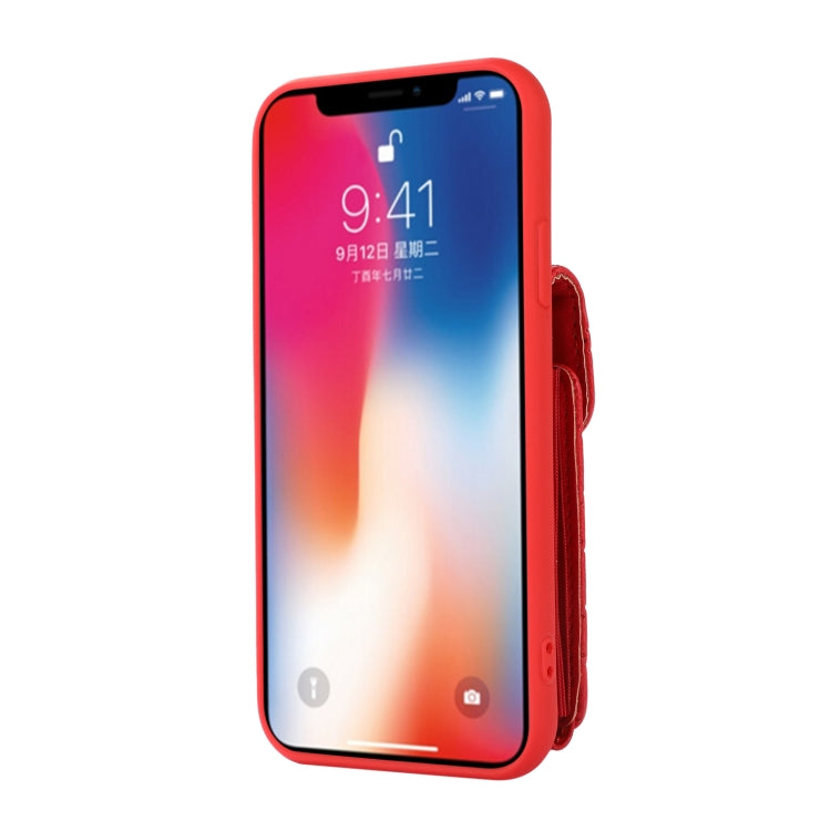 For iPhone XS / X Card Slot Leather Phone Case
