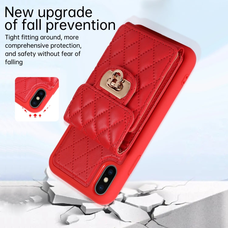 For iPhone XS / X Card Slot Leather Phone Case