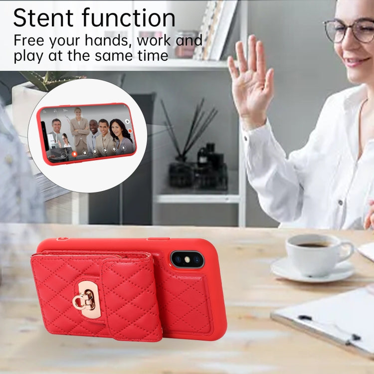 For iPhone XS / X Card Slot Leather Phone Case