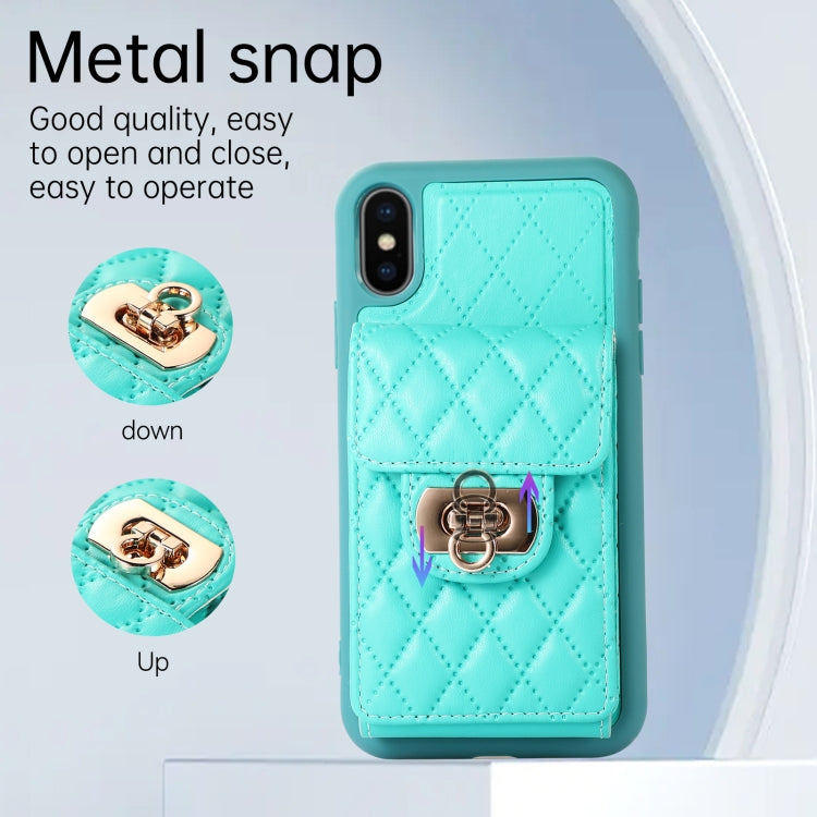 For iPhone XS / X Card Slot Leather Phone Case