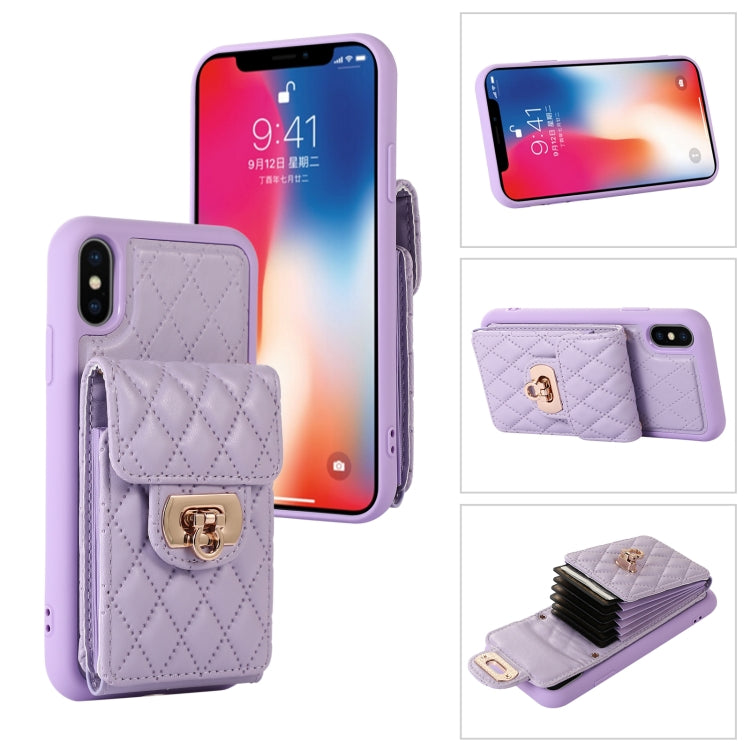 For iPhone XS / X Card Slot Leather Phone Case