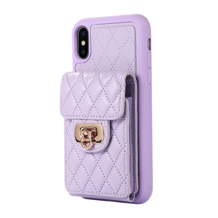 For iPhone XS / X Card Slot Leather Phone Case
