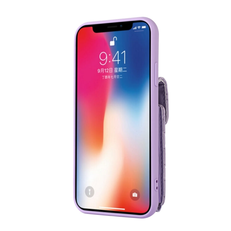 For iPhone XS / X Card Slot Leather Phone Case
