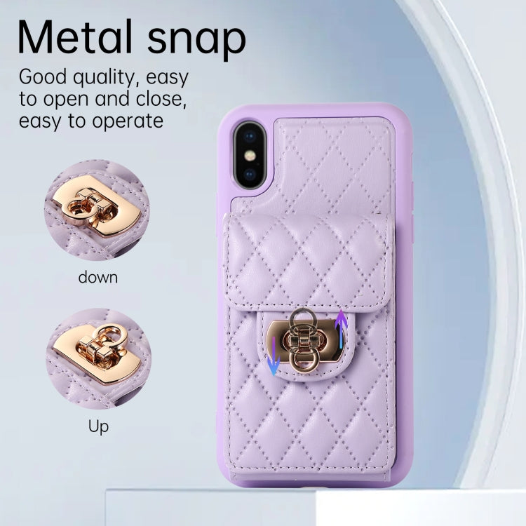 For iPhone XS / X Card Slot Leather Phone Case