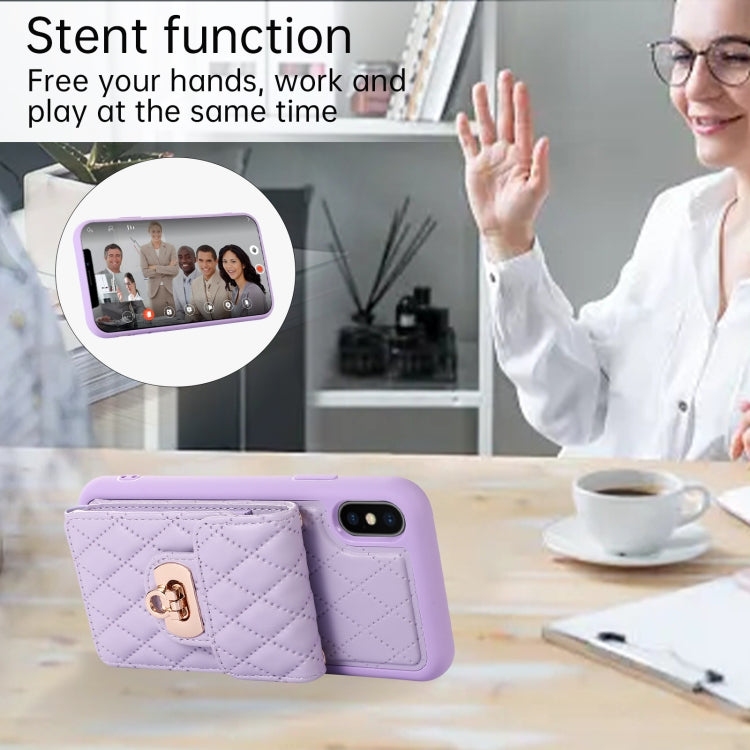 For iPhone XS / X Card Slot Leather Phone Case