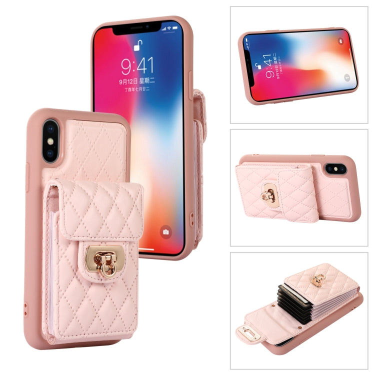 For iPhone XS / X Card Slot Leather Phone Case