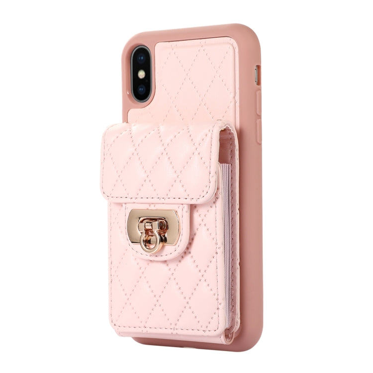 For iPhone XS / X Card Slot Leather Phone Case