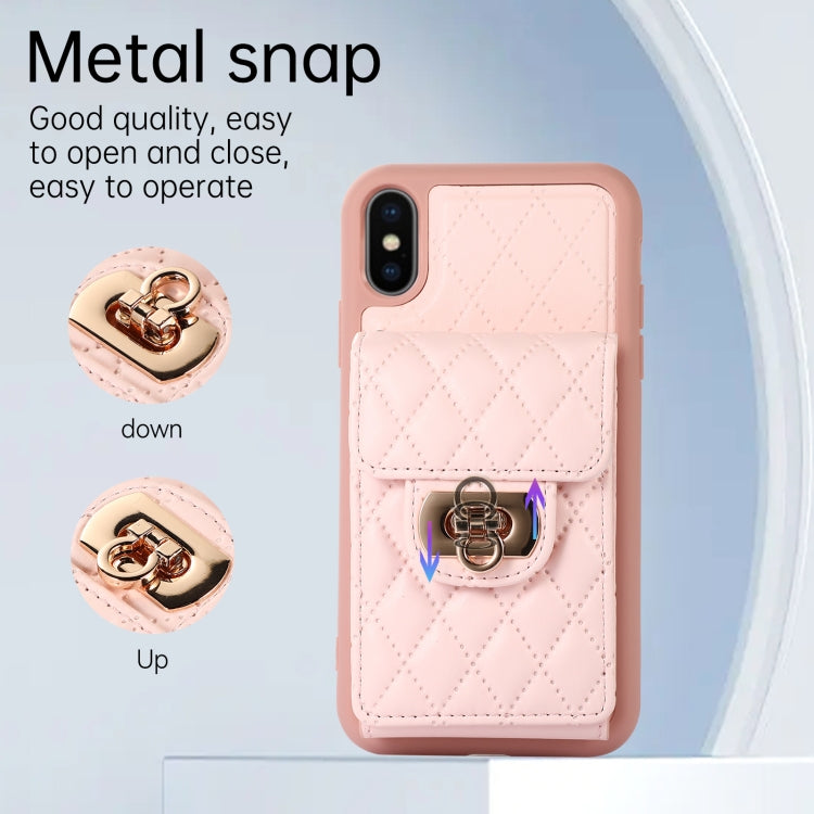For iPhone XS / X Card Slot Leather Phone Case