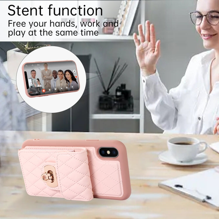 For iPhone XS / X Card Slot Leather Phone Case