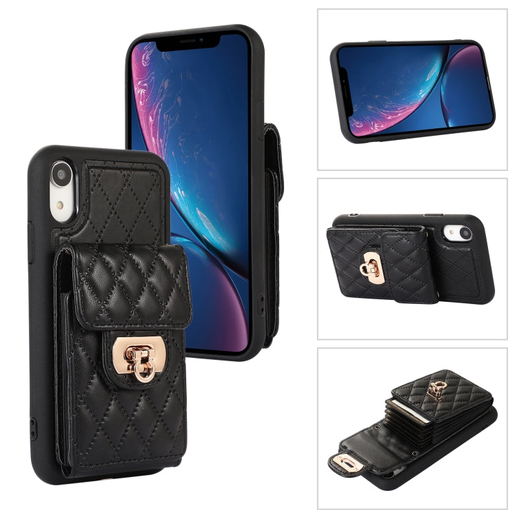 For iPhone XR Card Slot Leather Phone Case