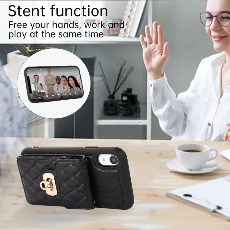 For iPhone XR Card Slot Leather Phone Case