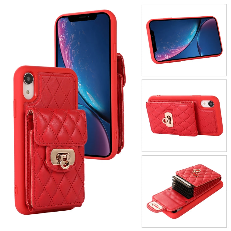 For iPhone XR Card Slot Leather Phone Case