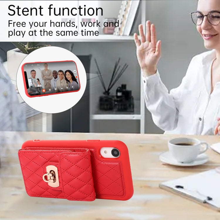 For iPhone XR Card Slot Leather Phone Case