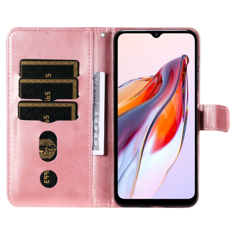 For Xiaomi Redmi 11A 4G/12C Calf Texture Zipper Leather Phone Case