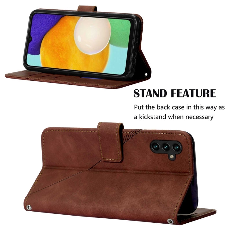 For Samsung Galaxy A34 5G Crossbody 3D Embossed Flip Leather Phone Case