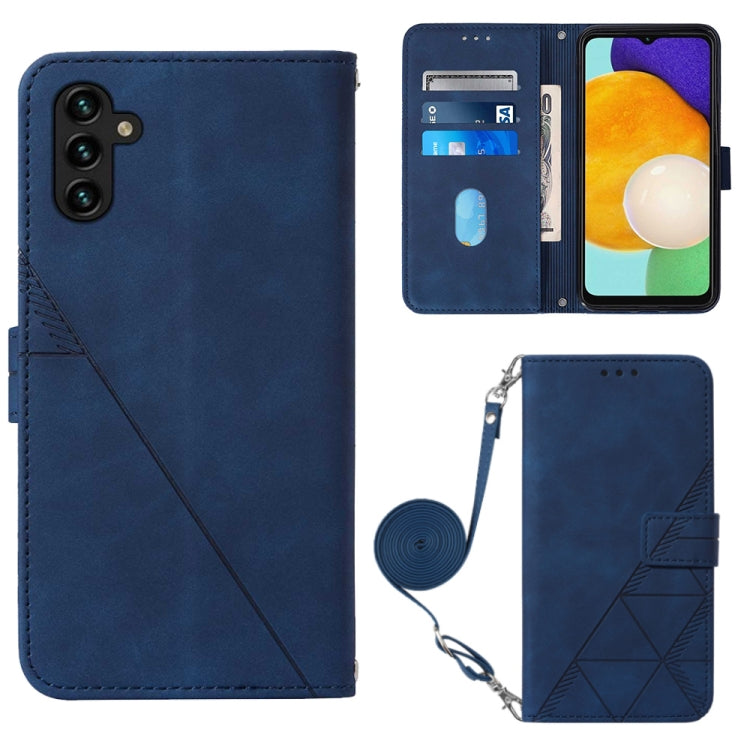 For Samsung Galaxy A34 5G Crossbody 3D Embossed Flip Leather Phone Case