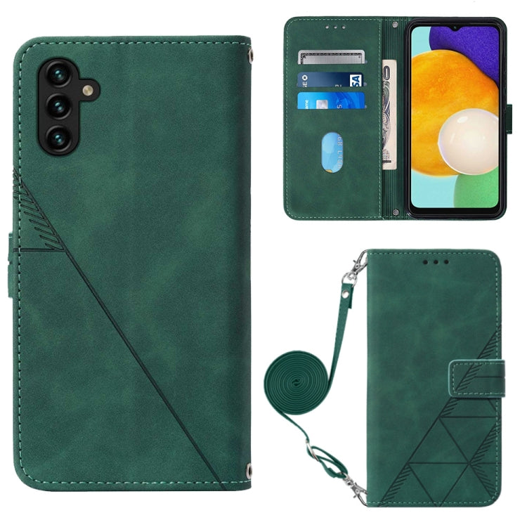 For Samsung Galaxy A34 5G Crossbody 3D Embossed Flip Leather Phone Case