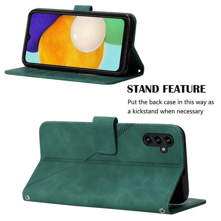 For Samsung Galaxy A34 5G Crossbody 3D Embossed Flip Leather Phone Case