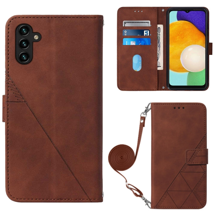 For Samsung Galaxy A54 5G Crossbody 3D Embossed Flip Leather Phone Case