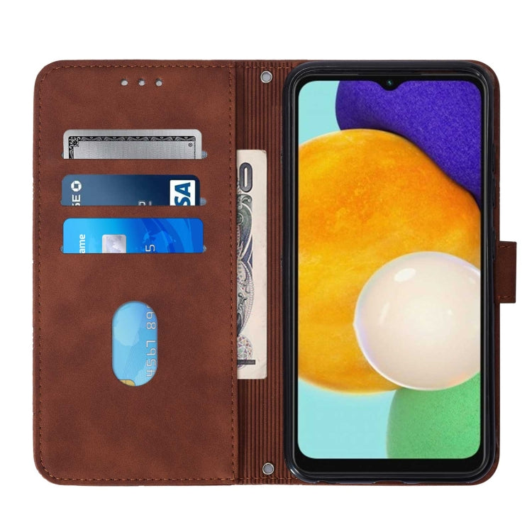 For Samsung Galaxy A54 5G Crossbody 3D Embossed Flip Leather Phone Case