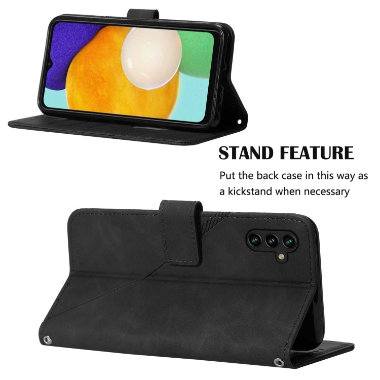 For Samsung Galaxy A54 5G Crossbody 3D Embossed Flip Leather Phone Case