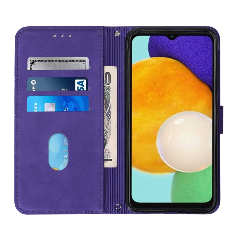 For Samsung Galaxy A54 5G Crossbody 3D Embossed Flip Leather Phone Case